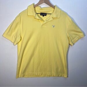 Barbour polo men’s shirt XXL pale yellow spring Easter Summer golf